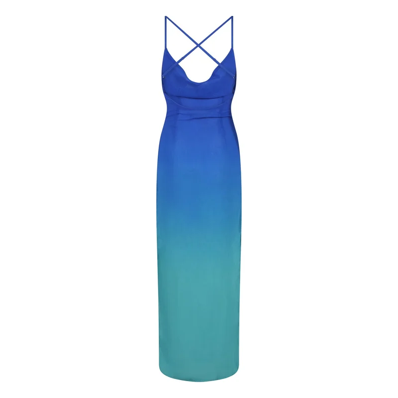 Scorpio Rizing  Oceania Ombrè Backless Maxi Dress for Women | Best Price UAE